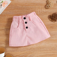 Load image into Gallery viewer, 2 Pieces Set Baby Kid Girls Solid Color Bow Muslin&amp;Ribbed Tank Tops And Skirts Wholesale 220315211
