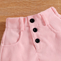 Load image into Gallery viewer, 2 Pieces Set Baby Kid Girls Solid Color Bow Muslin&amp;Ribbed Tank Tops And Skirts Wholesale 220315211
