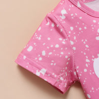 Load image into Gallery viewer, 2 Pieces Set Baby Kid Girls Cartoon T-Shirts And Leopard Pants Wholesale 220315258
