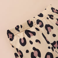 Load image into Gallery viewer, 2 Pieces Set Baby Kid Girls Cartoon T-Shirts And Leopard Pants Wholesale 220315258
