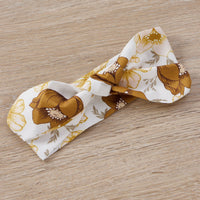 Load image into Gallery viewer, 3 Pieces Set Baby Girls Flower Print Skirts Solid Color Muslin&amp;Ribbed Tops And Headwear Wholesale 220315300
