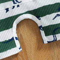 Load image into Gallery viewer, Baby Kid Boys Dinosaur Star Muslin&amp;Ribbed Print Jumpsuits Wholesale 220315322
