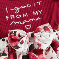 Load image into Gallery viewer, Baby Girls Flower Embroidered Muslin&amp;Ribbed Print Rompers Wholesale 220315407
