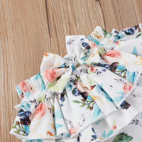 Load image into Gallery viewer, 3 Pieces Set Baby Girls Letters Print Rompers Flower Skirts And Bow Headwear Wholesale 22031588

