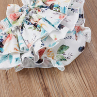 Load image into Gallery viewer, 3 Pieces Set Baby Girls Letters Print Rompers Flower Skirts And Bow Headwear Wholesale 22031588
