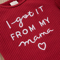 Load image into Gallery viewer, 3 Pieces Set Baby Girls Letters Print Rompers Flower Skirts And Bow Headwear Wholesale 22031588
