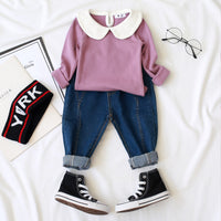 Load image into Gallery viewer, Baby Kid Girls Solid Color Tops Wholesale 22031708
