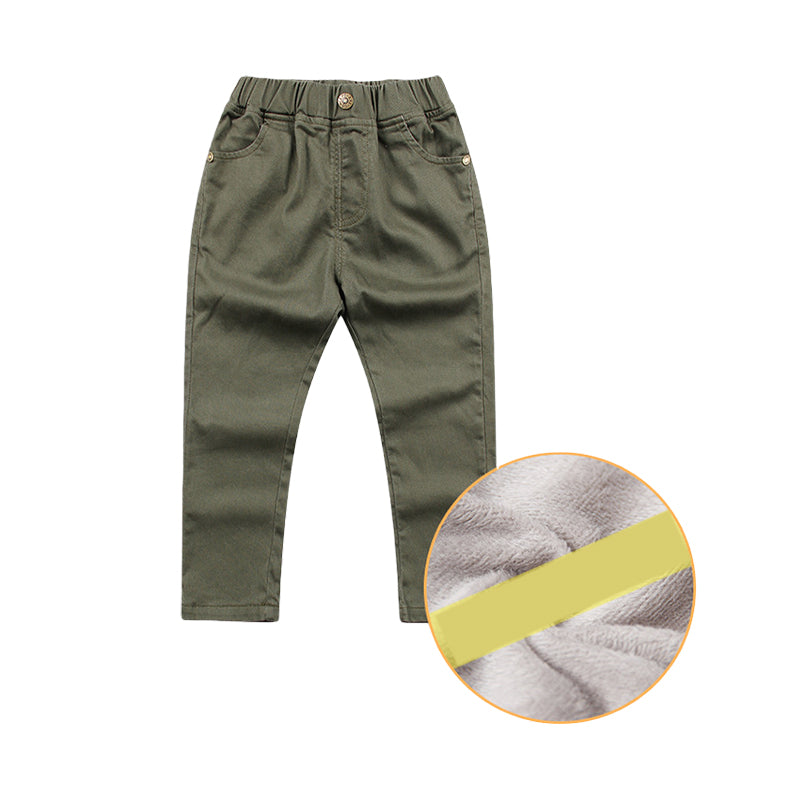 Baby Kid Boys Solid Color Pants Wholesale 22031710