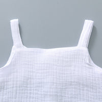 Load image into Gallery viewer, 2 Pieces Set Baby Girls Solid Color Tank Tops And Bow Shorts Wholesale 220317120
