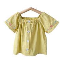 Load image into Gallery viewer, Baby Kid Girls Cartoon Embroidered Tops Wholesale 220317145
