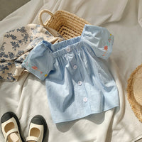 Load image into Gallery viewer, Baby Kid Girls Cartoon Embroidered Tops Wholesale 220317145
