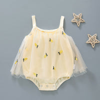 Load image into Gallery viewer, Baby Girls Fruit Lace Embroidered Rompers Wholesale 220317157
