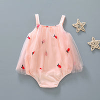 Load image into Gallery viewer, Baby Girls Fruit Lace Embroidered Rompers Wholesale 220317157
