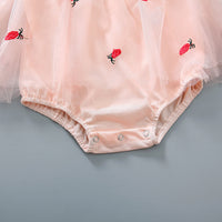 Load image into Gallery viewer, Baby Girls Fruit Lace Embroidered Rompers Wholesale 220317157
