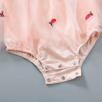 Load image into Gallery viewer, Baby Girls Fruit Lace Embroidered Rompers Wholesale 220317157
