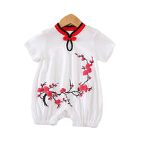 Load image into Gallery viewer, Baby Girls Flower Print Jumpsuits Wholesale 22031717
