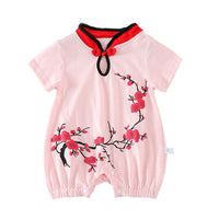 Load image into Gallery viewer, Baby Girls Flower Print Jumpsuits Wholesale 22031717
