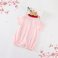 Load image into Gallery viewer, Baby Girls Flower Print Jumpsuits Wholesale 22031717
