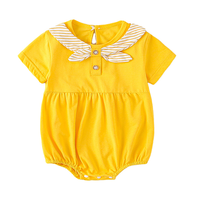 Baby Girls Striped Rompers Wholesale 220317210