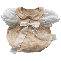 Load image into Gallery viewer, Baby Girls Bow Rompers Wholesale 220317227
