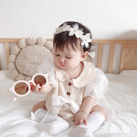 Load image into Gallery viewer, Baby Girls Bow Rompers Wholesale 220317227
