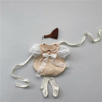 Load image into Gallery viewer, Baby Girls Bow Rompers Wholesale 220317227
