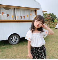 Load image into Gallery viewer, Baby Kid Girls Cartoon Embroidered Tops Wholesale 22031728
