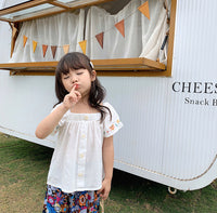 Load image into Gallery viewer, Baby Kid Girls Cartoon Embroidered Tops Wholesale 22031728
