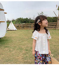 Load image into Gallery viewer, Baby Kid Girls Cartoon Embroidered Tops Wholesale 22031728
