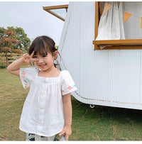 Load image into Gallery viewer, Baby Kid Girls Cartoon Embroidered Tops Wholesale 22031728
