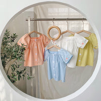 Load image into Gallery viewer, Baby Kid Girls Cartoon Embroidered Tops Wholesale 22031728
