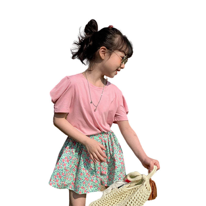 Baby Kid Girls Solid Color Tops Wholesale 220317320