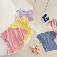 Load image into Gallery viewer, Baby Kid Girls Solid Color Tops Wholesale 220317320
