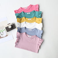 Load image into Gallery viewer, Baby Kid Girls Solid Color Tops Wholesale 220317329
