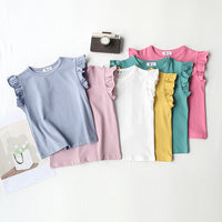 Load image into Gallery viewer, Baby Kid Girls Solid Color Tops Wholesale 220317329
