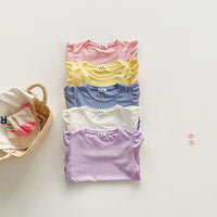 Load image into Gallery viewer, Baby Kid Girls Solid Color Tops Wholesale 220317336
