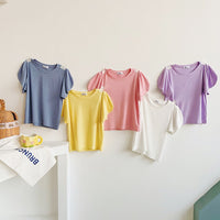 Load image into Gallery viewer, Baby Kid Girls Solid Color Tops Wholesale 220317336
