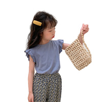 Load image into Gallery viewer, Girls Solid Color Tops Wholesale 220317375
