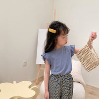 Load image into Gallery viewer, Girls Kid Solid Color Tops Wholesale 220317375
