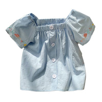 Load image into Gallery viewer, Baby Kid Girls Embroidered Tops Wholesale 220317393
