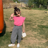 Load image into Gallery viewer, Baby Kid Girls Solid Color T-Shirts Wholesale 220317405
