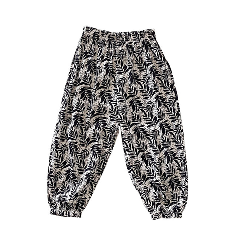 Baby Kid Unisex Plant Print Pants Wholesale 220317424