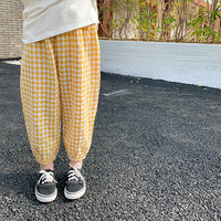Load image into Gallery viewer, Baby Kid Unisex Checked Pants Wholesale 220317428
