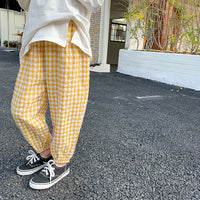 Load image into Gallery viewer, Baby Kid Unisex Checked Pants Wholesale 220317428
