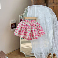 Load image into Gallery viewer, Baby Kid Girls Flower Fruit Print Shorts Wholesale 220317441
