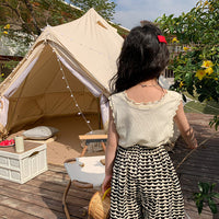 Load image into Gallery viewer, Baby Kid Girls Solid Color Crochet T-Shirts Wholesale 220317447
