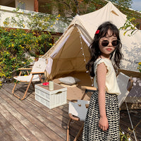 Load image into Gallery viewer, Baby Kid Girls Solid Color Crochet T-Shirts Wholesale 220317447
