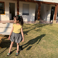 Load image into Gallery viewer, Baby Kid Girls Solid Color Crochet T-Shirts Wholesale 220317447
