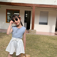 Load image into Gallery viewer, Baby Kid Girls Solid Color Crochet T-Shirts Wholesale 220317447
