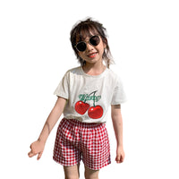 Load image into Gallery viewer, Baby Kid Girls Letters Fruit Animals Expression Print T-Shirts Wholesale 220317449
